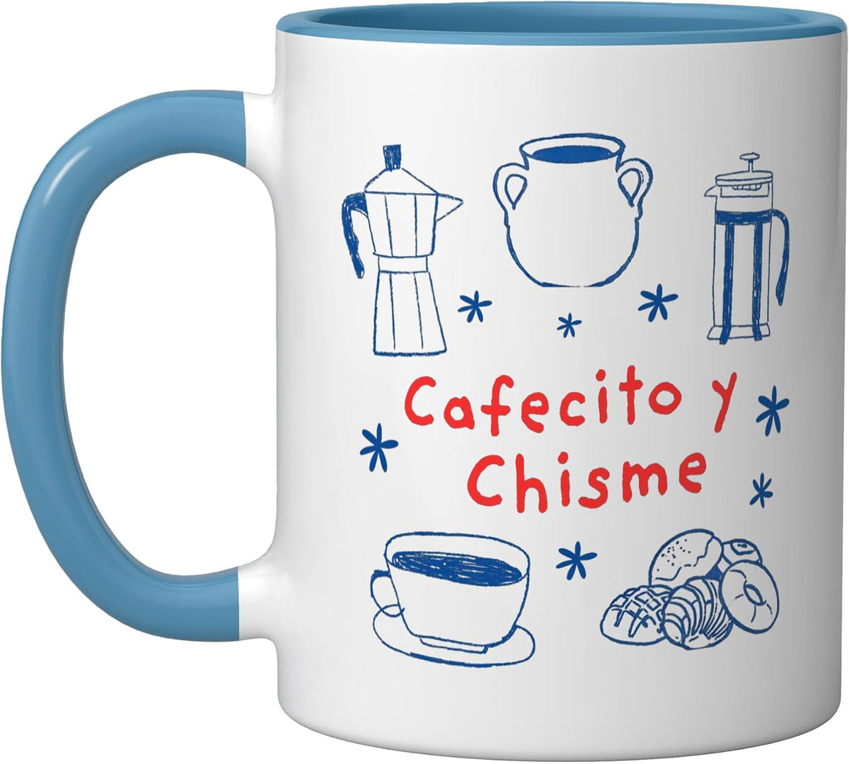 Cafecito Y Chisme Funny Mexican Latina Coffee Ceramic Mug