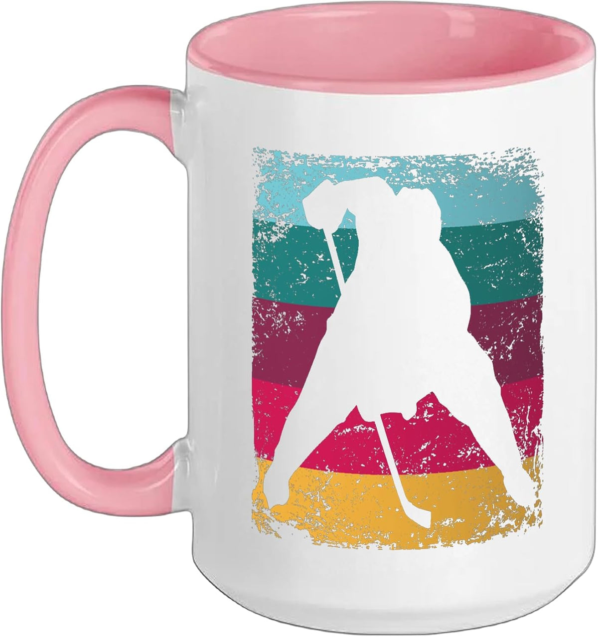 Ice Hockey Player Vintage Boys Ice Hockey Ceramic Mug