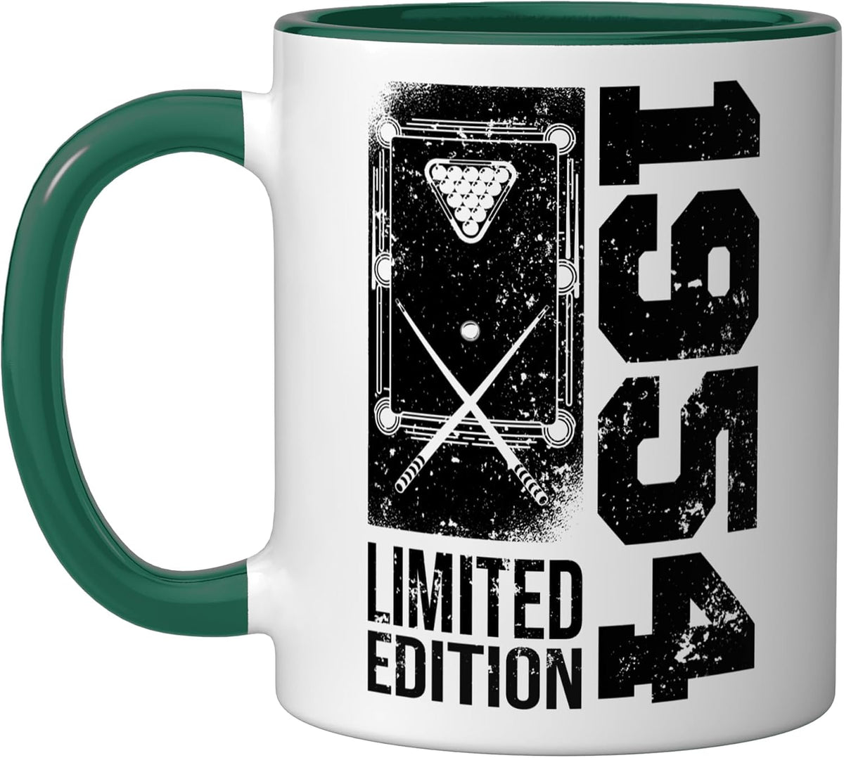 Billiards Snooker-Gamer Vintage 1954 Birthday Ceramic Mug