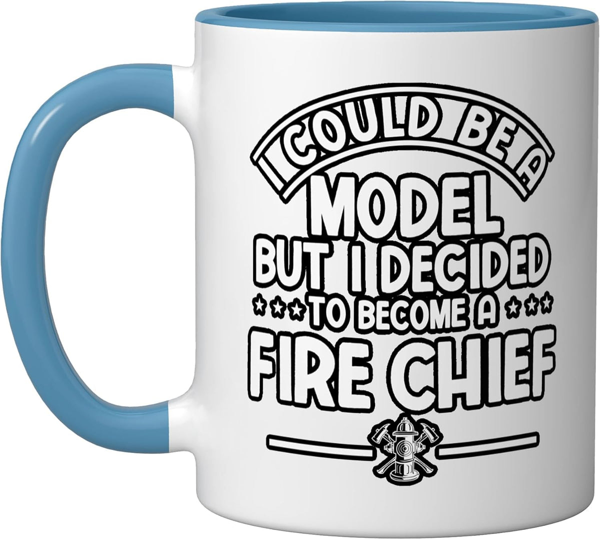 Fire Chief Commanding Officer Fireman Firefighter Model Ceramic Mug