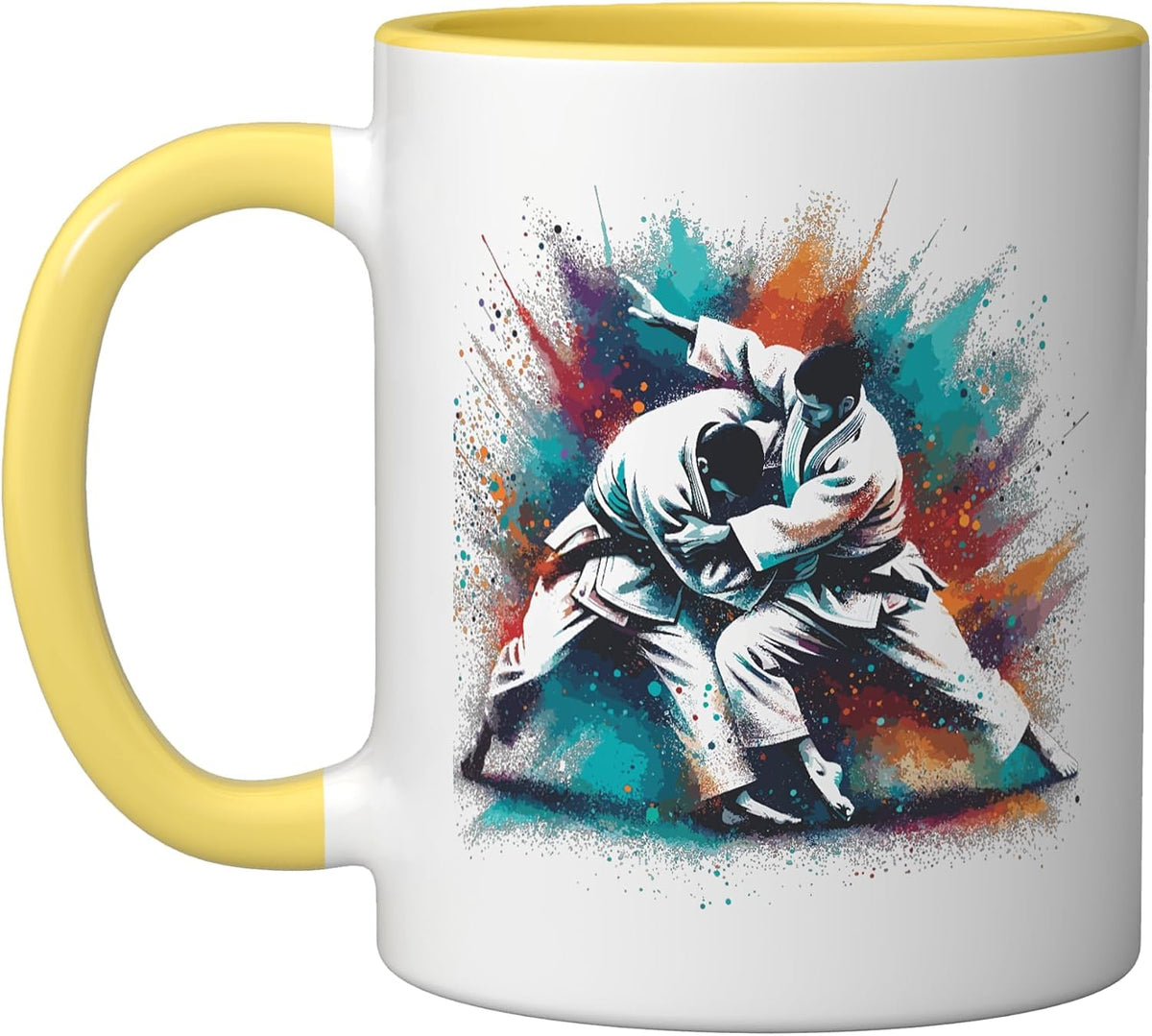 Colorful Judo Martial Artist Martial Arts Ceramic Mug