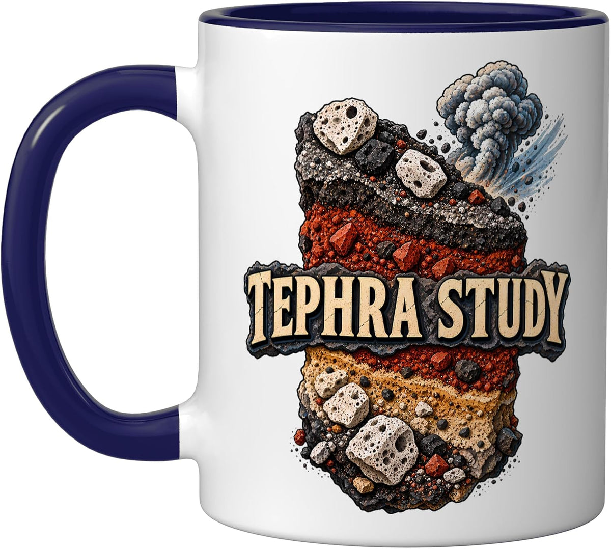 Tephra Study Volcanic Ash And Pumice Layers Ceramic Mug