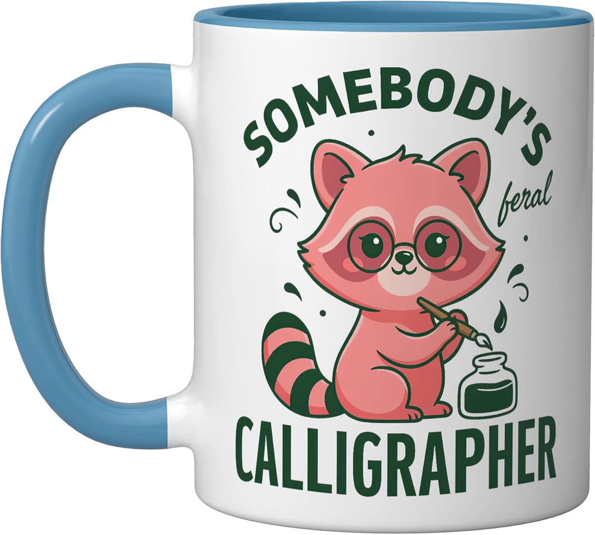 Calligrapher Brush Lettering Modern Calligraphy Art Ceramic Mug