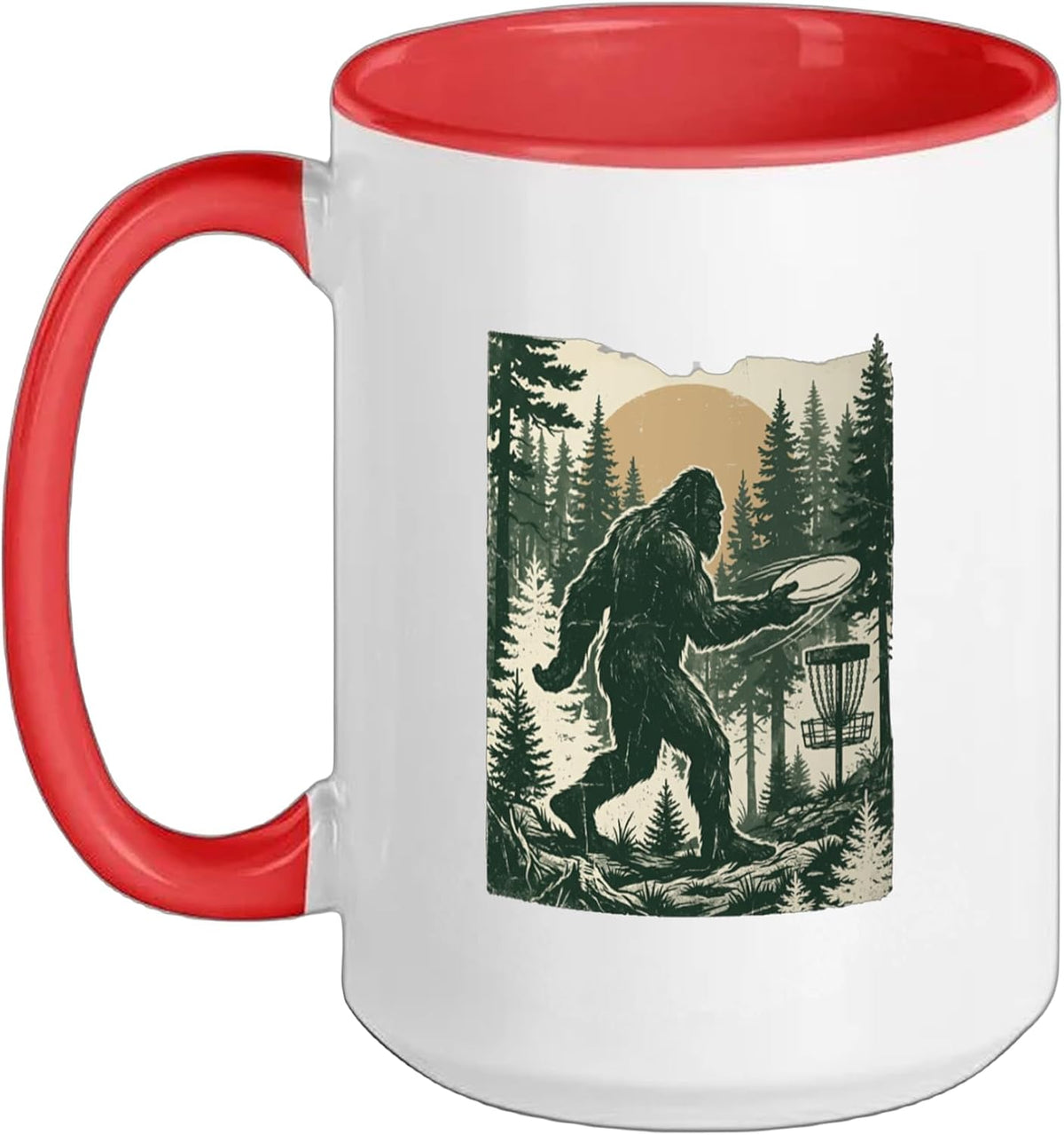 Disc Golf Basket Frolfing Disc Golf Player Disc Golfer Ceramic Mug