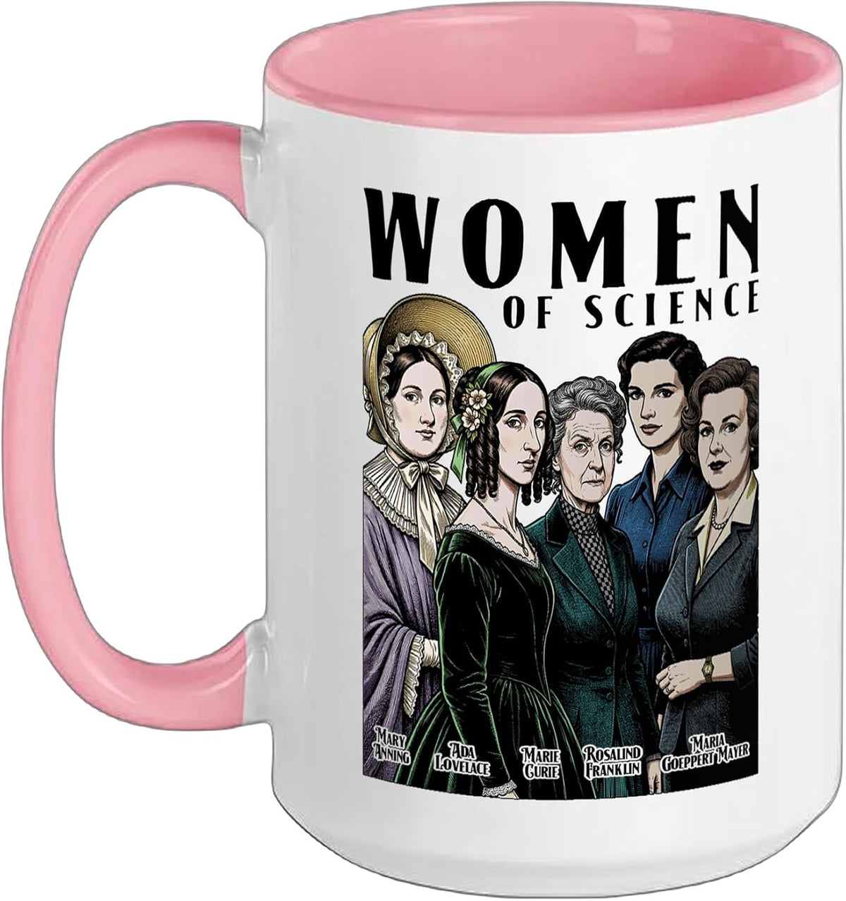 Women Of Science Vintage Female Scientist Physics Ceramic Mug