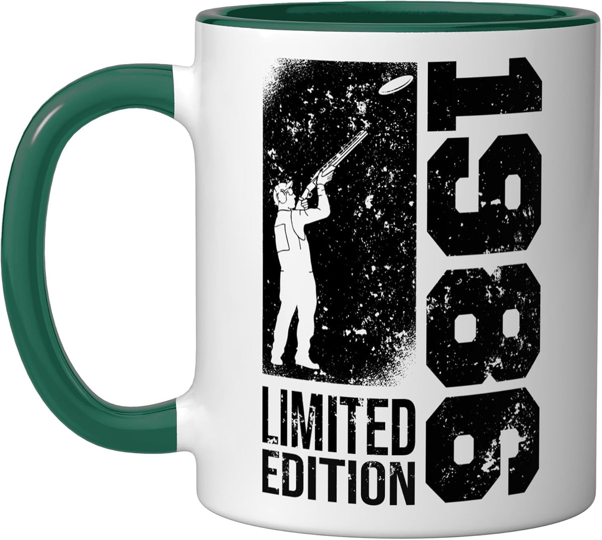 Clay Shooters Vintage 1986 Birthday Clay-Pigeons Shooting Ceramic Mug