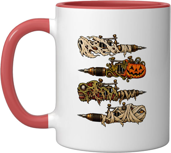 Halloween Monster Tattoo Machines Ceramic Mug