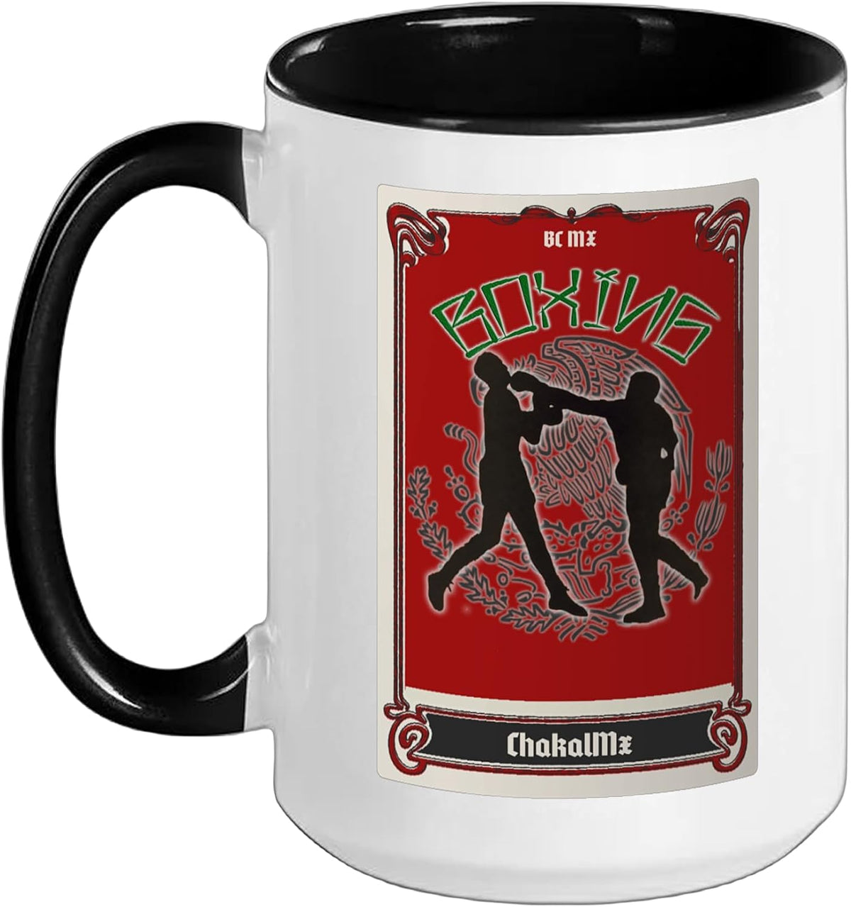 Mexican Boxing Raza De Pelea Ceramic Mug