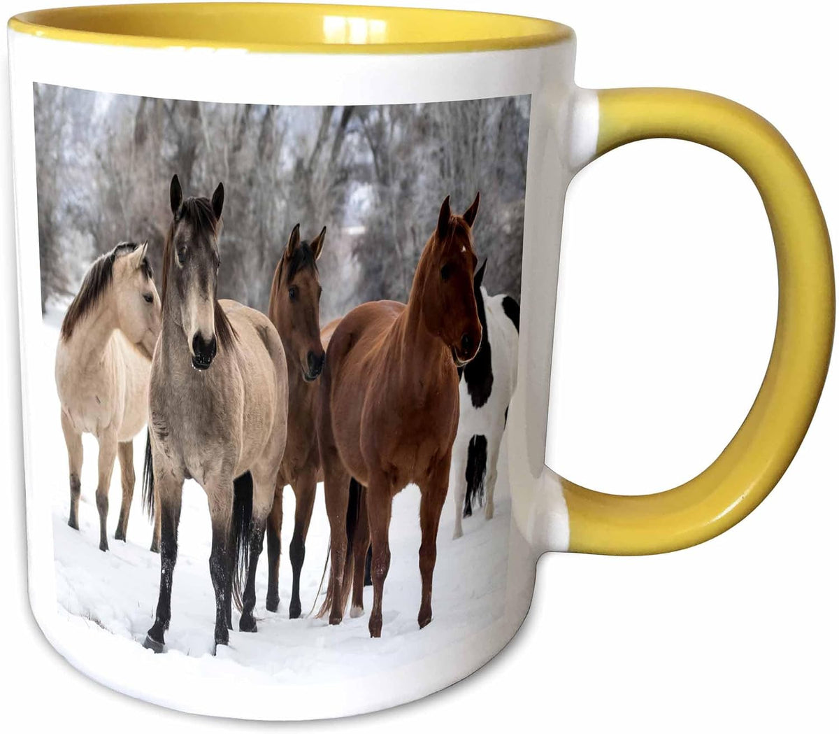 Group Of Horses Ceramic Mug
