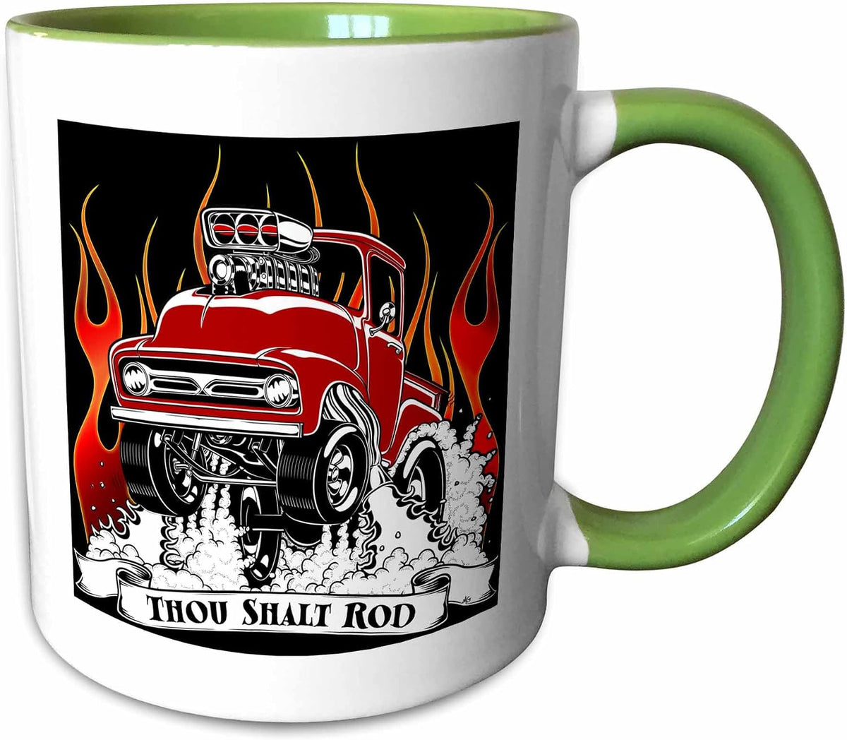 Street Rod Popping Wheelies & Jumping Ceramic Mug