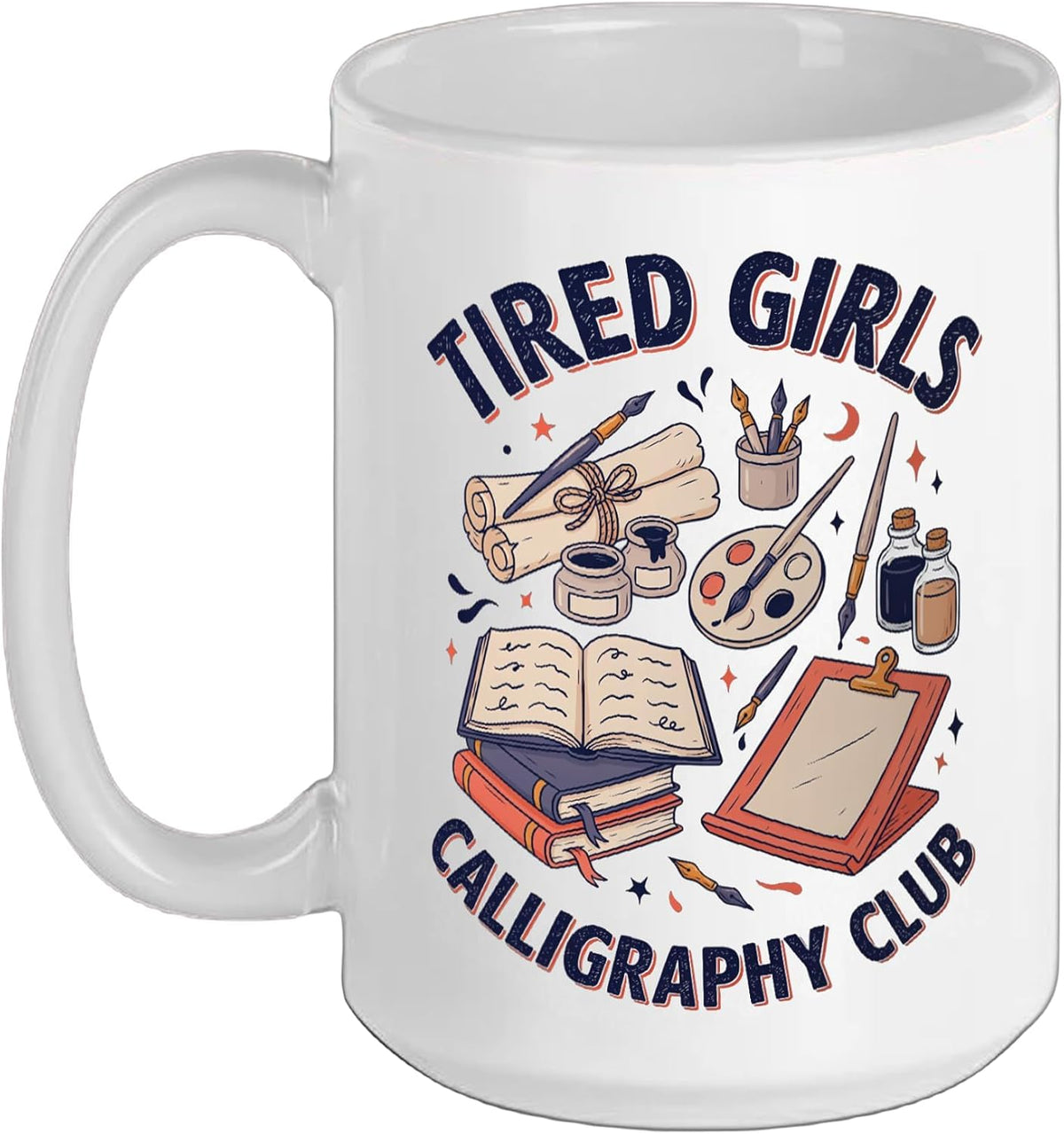 Calligrapher Letterer Penmanship Hand Lettering Ceramic Mug