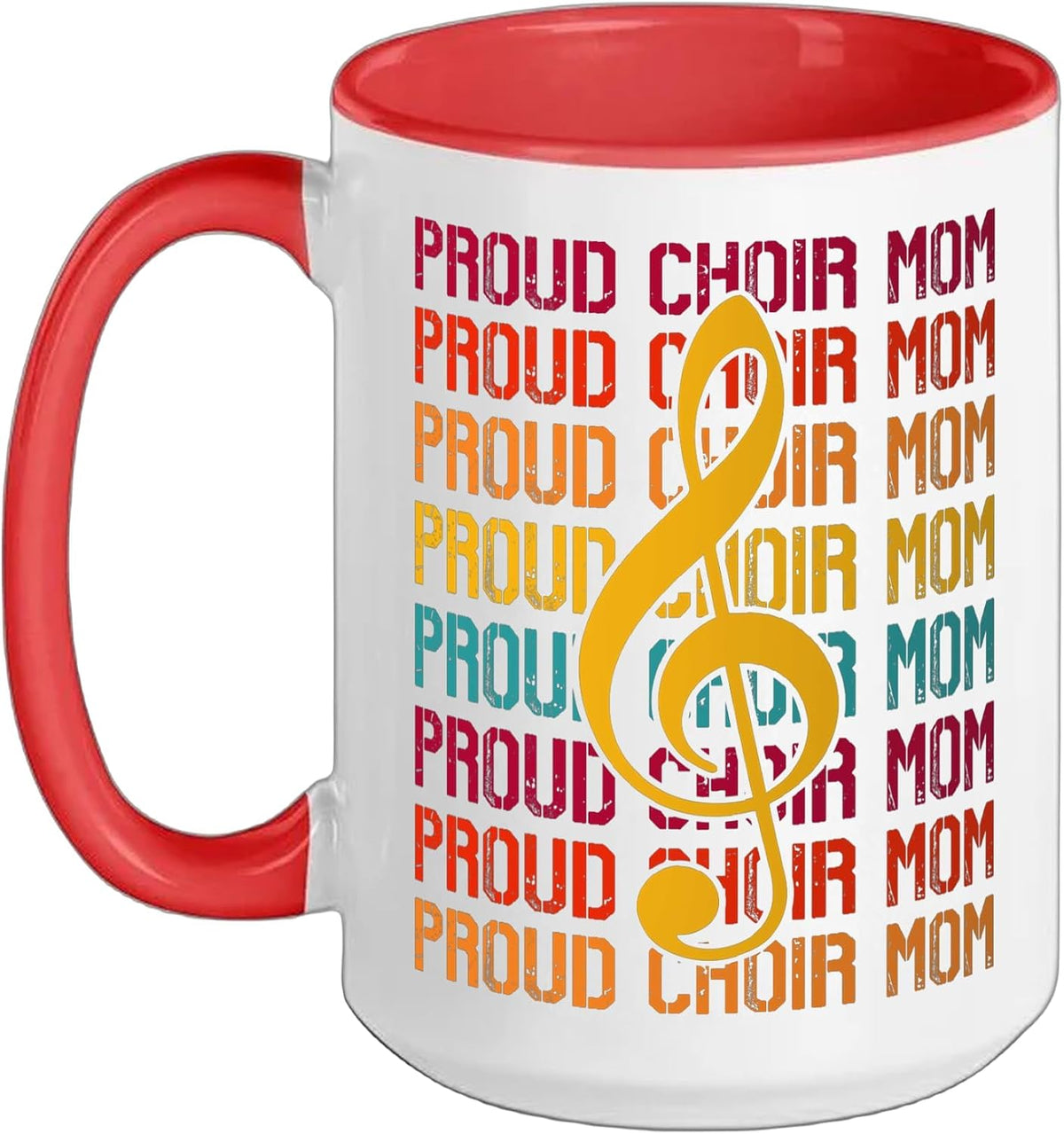 Proud Choir Mom Christmas Ceramic Mug