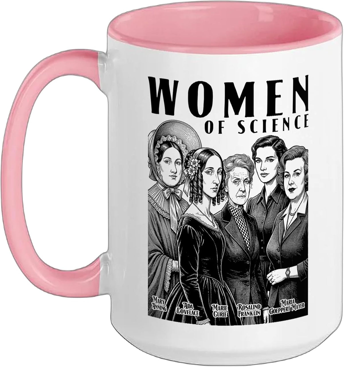 Women Of Science Vintage Female Scientist Physics Ceramic Mug