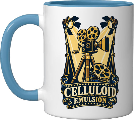 Celluloid Emulsion Vintage Movie Camera Filmmaker Ceramic Mug
