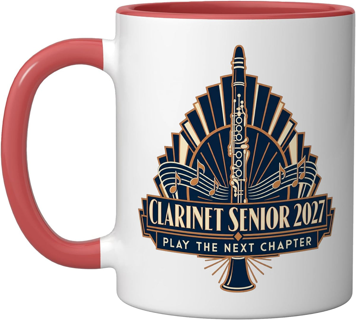 Clarinet Senior 2027 Band Musician Graduate Ceramic Mug