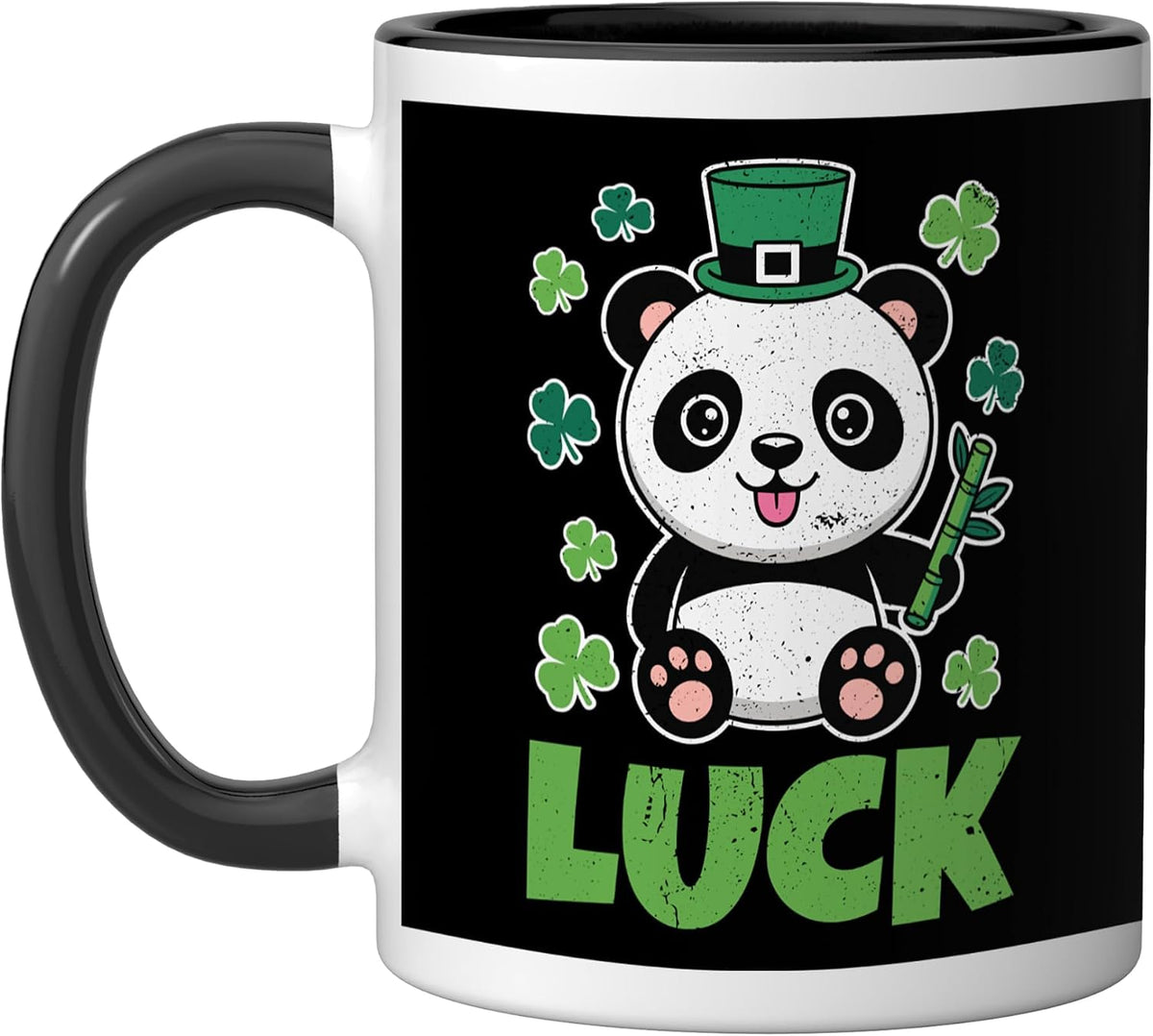 Luck Shamrock Panda Lover St Patricks Day Ceramic Mug