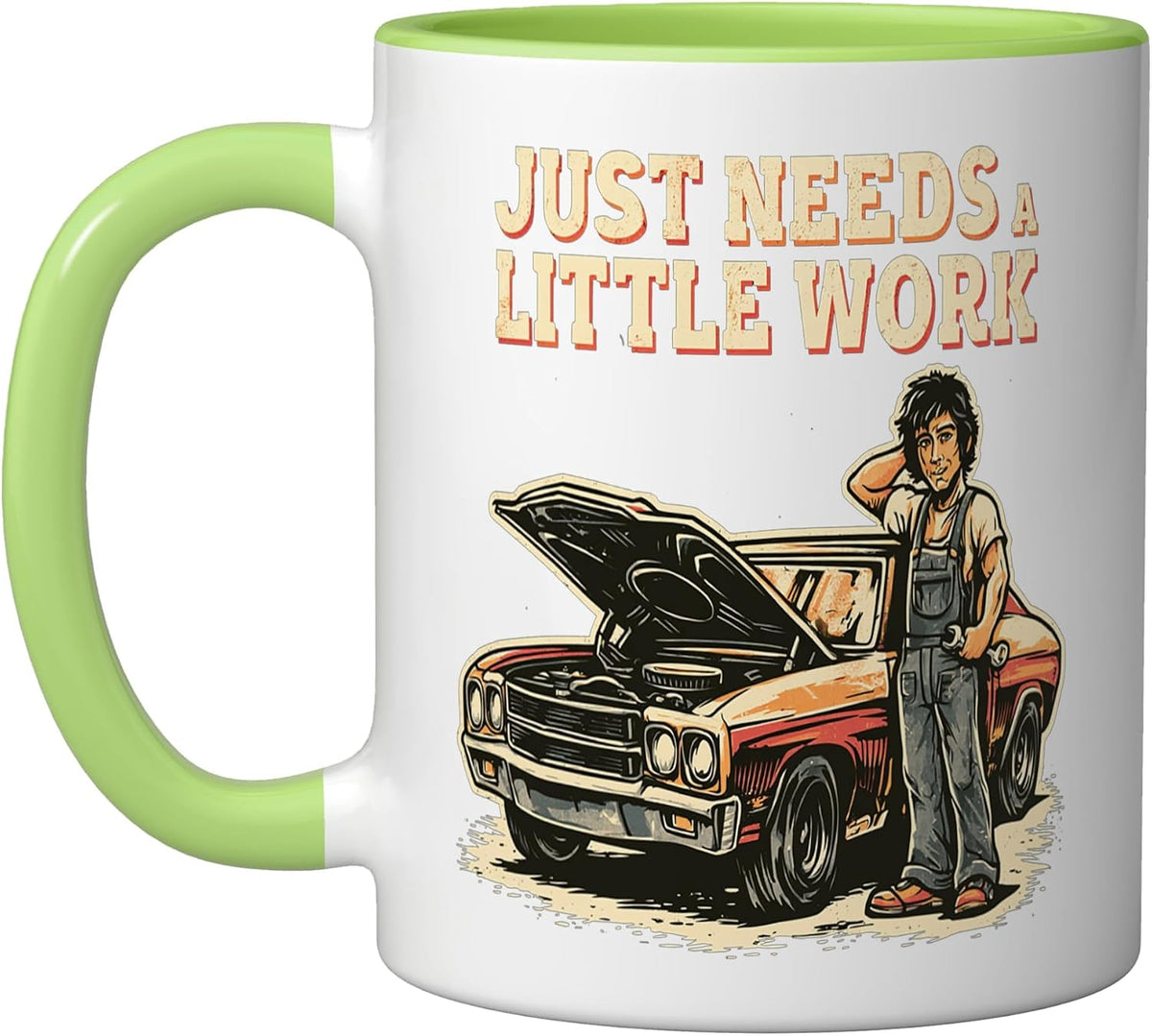 Just Needs A Little Work Funny Car Mechanic Garage Auto Ceramic Mug
