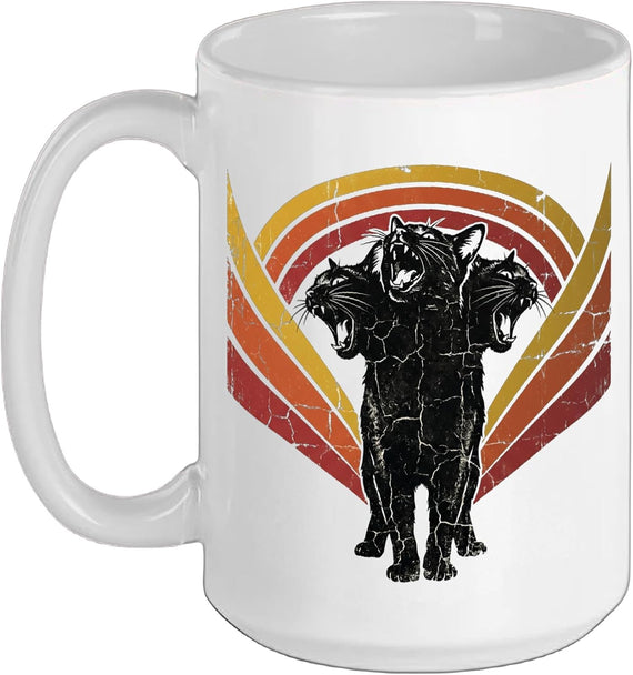 Cat Spooky Scary Halloween Cerberus Goth 90s Horror Ceramic Mug