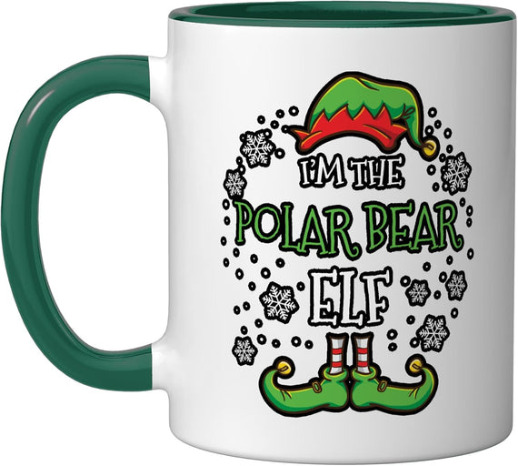 Im The Polar Bear Elf Christmas Ceramic Mug