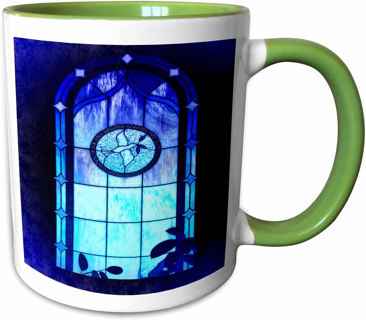 Church Window Design Of Its Stained Glass Ceramic Mug