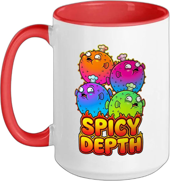 Spicy Depth Meme Underwater Welder Ceramic Mug