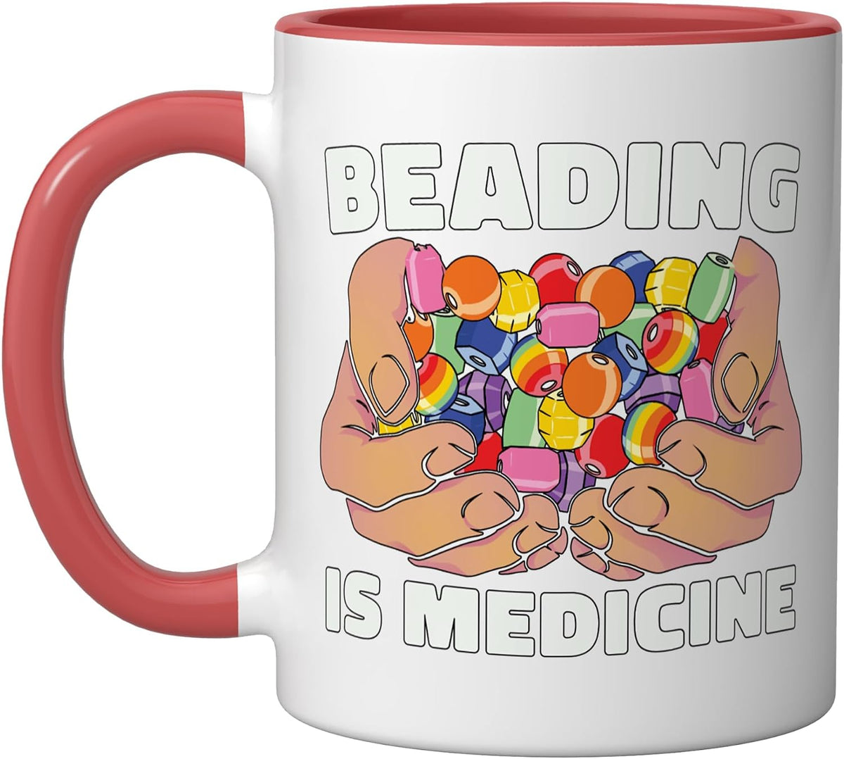 Beading Is Medicine Loves Create Arts Jewelry Making Ceramic Mug