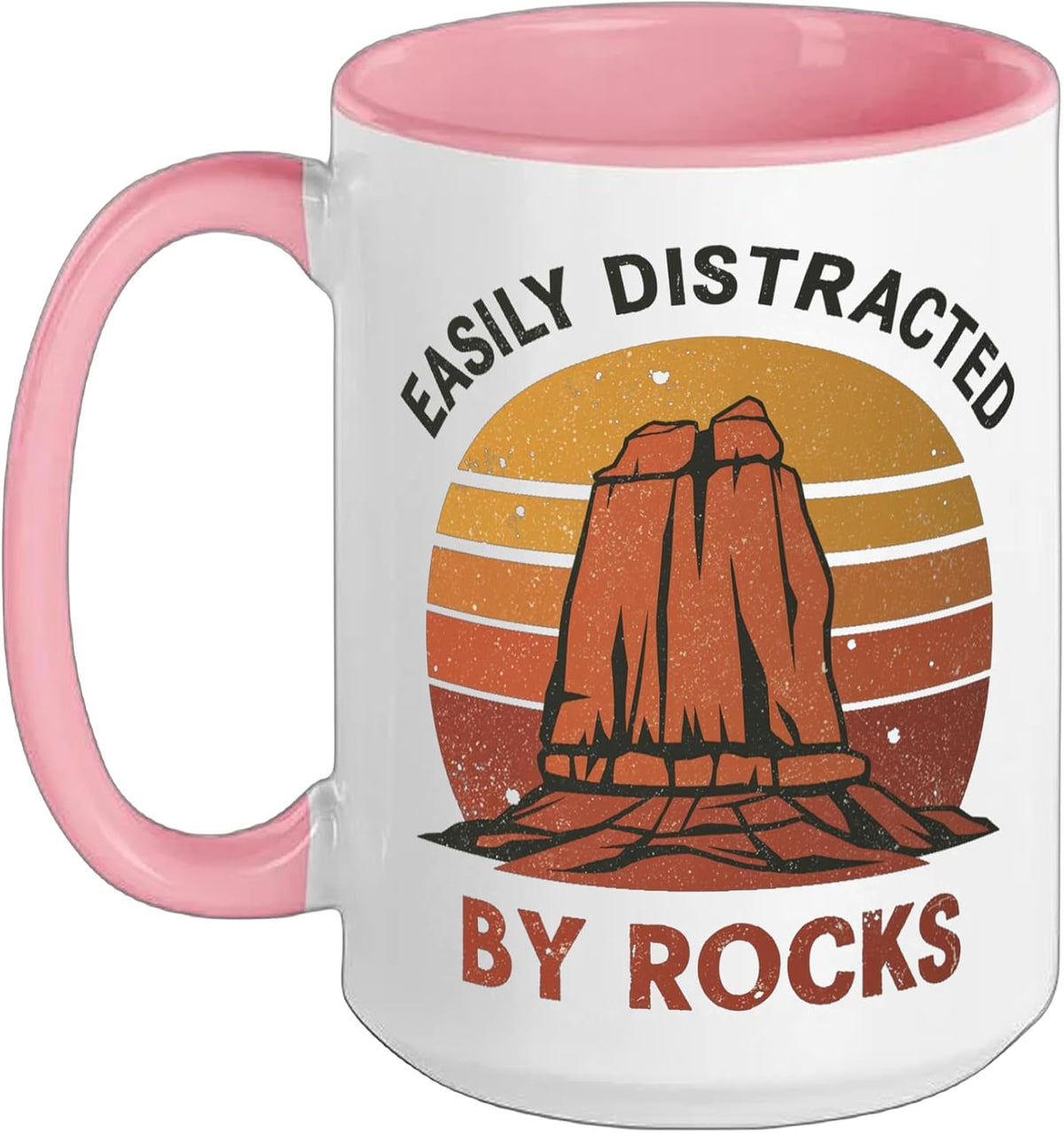 Geology Easily Distracted By Rocks Collector Lover Ceramic Mug