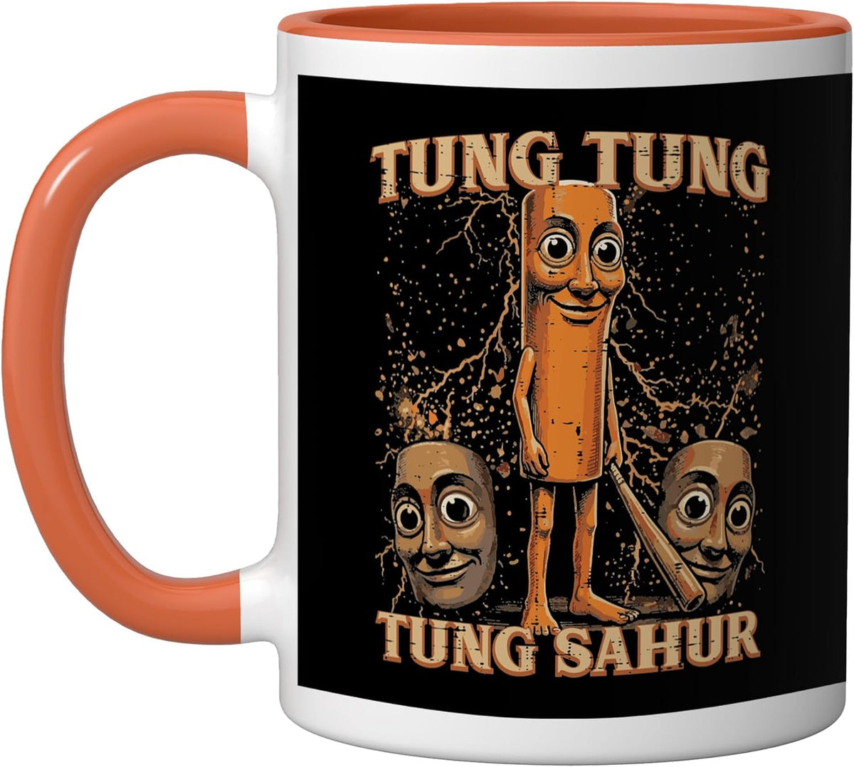 Tung Sahur Funny Meme Brainrot Boys Kids Youth Ceramic Mug