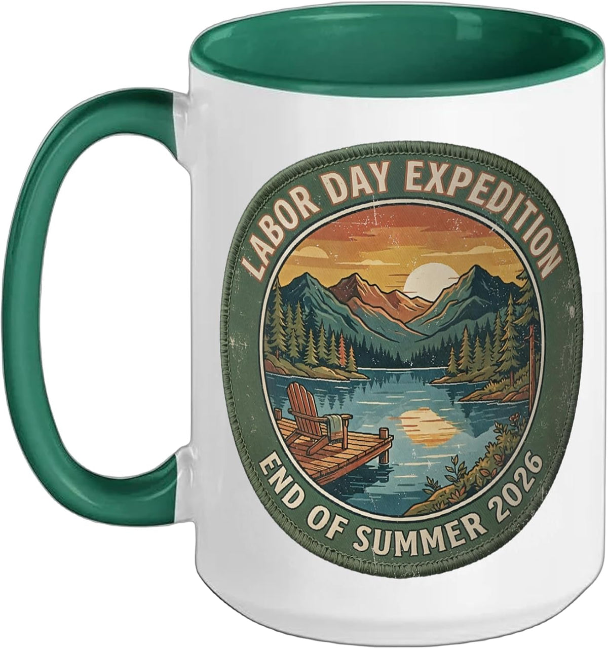 Labor Day Expedition End Of Summer 2026 Mountain Lake Ceramic Mug