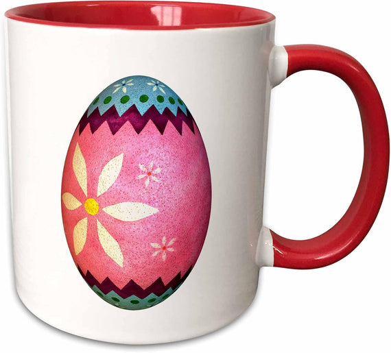 Dyed Daisy Easter Egg Ceramic Mug