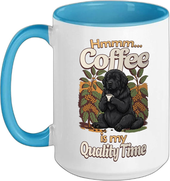 Cute Leonberger Puppy Dog Mug Coffee Is My Quality-Time Ceramic Mug