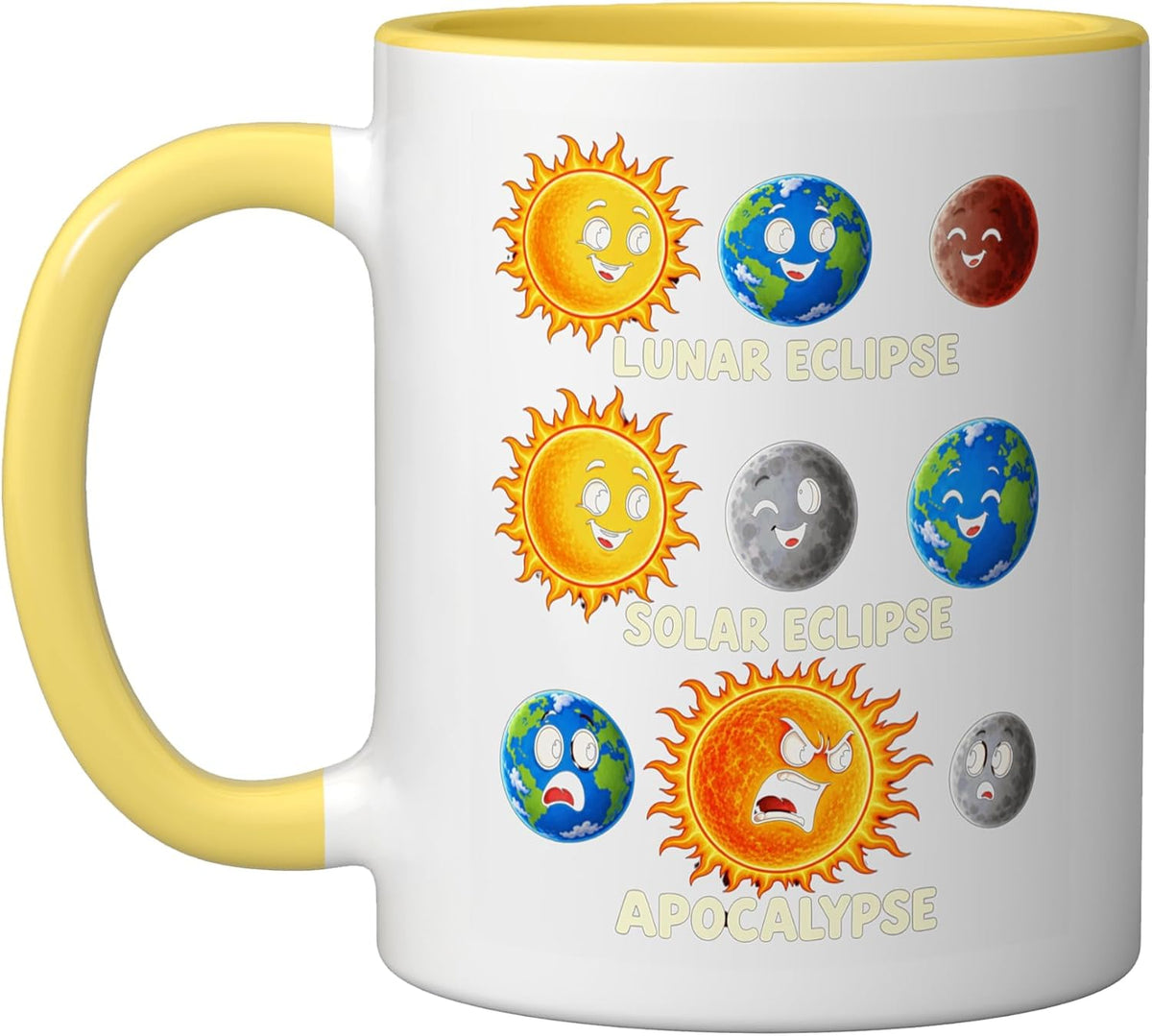 Lunar Eclipse Solar Eclipse Apocalypse Astronomy Humor Ceramic Mug