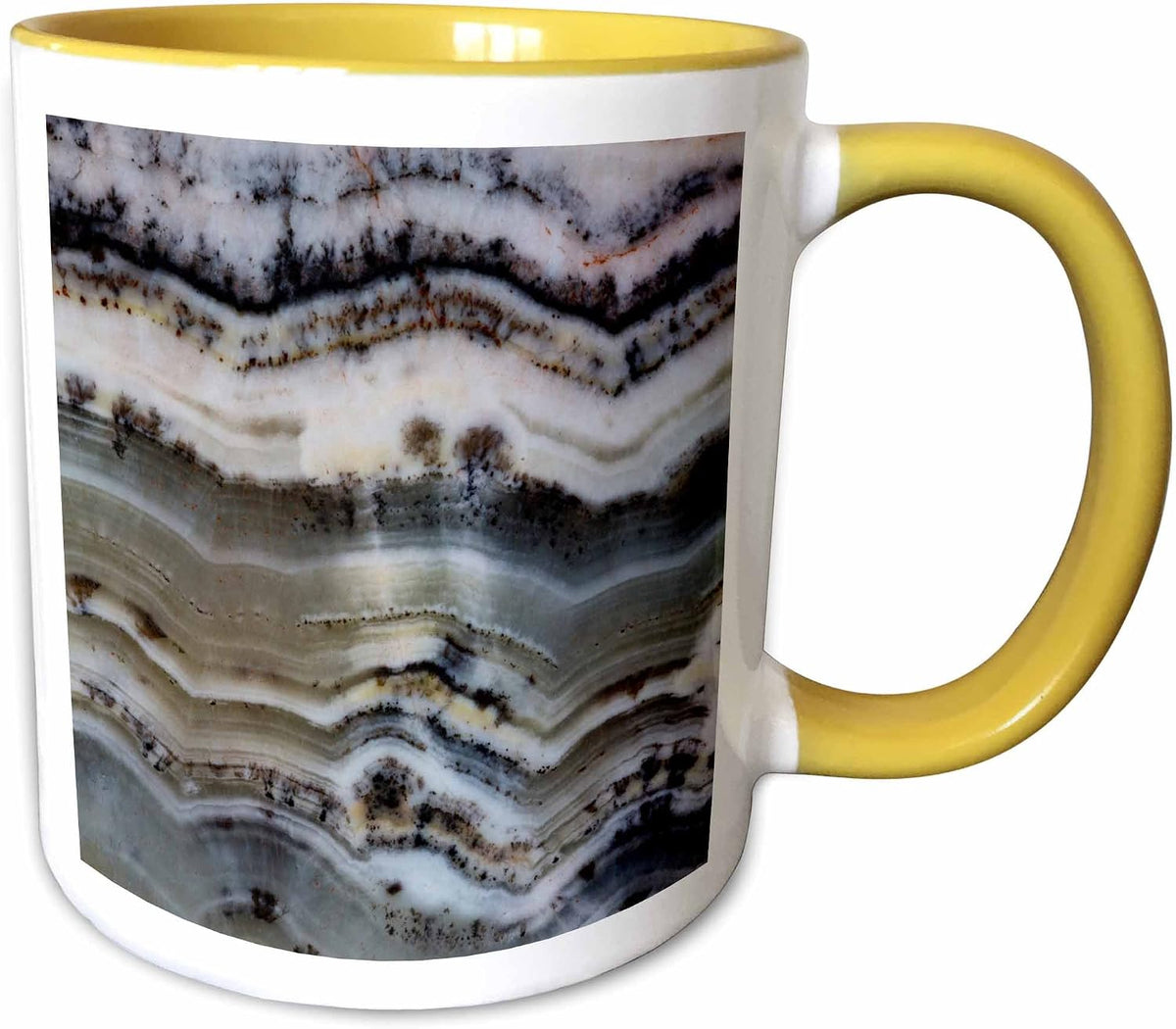 Silver Lace Onyx Ceramic Mug