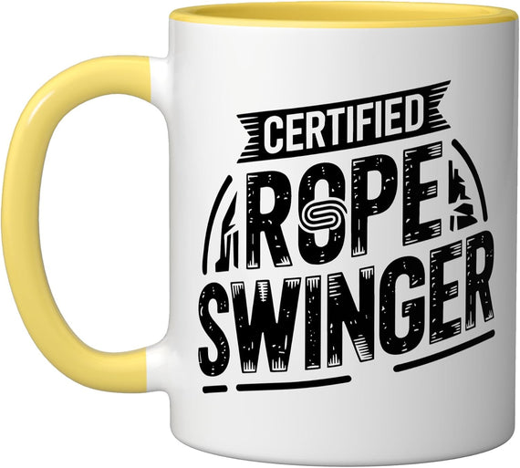 Funny Canyoneering Certified Rope Swinger Rappel Canyon Ceramic Mug