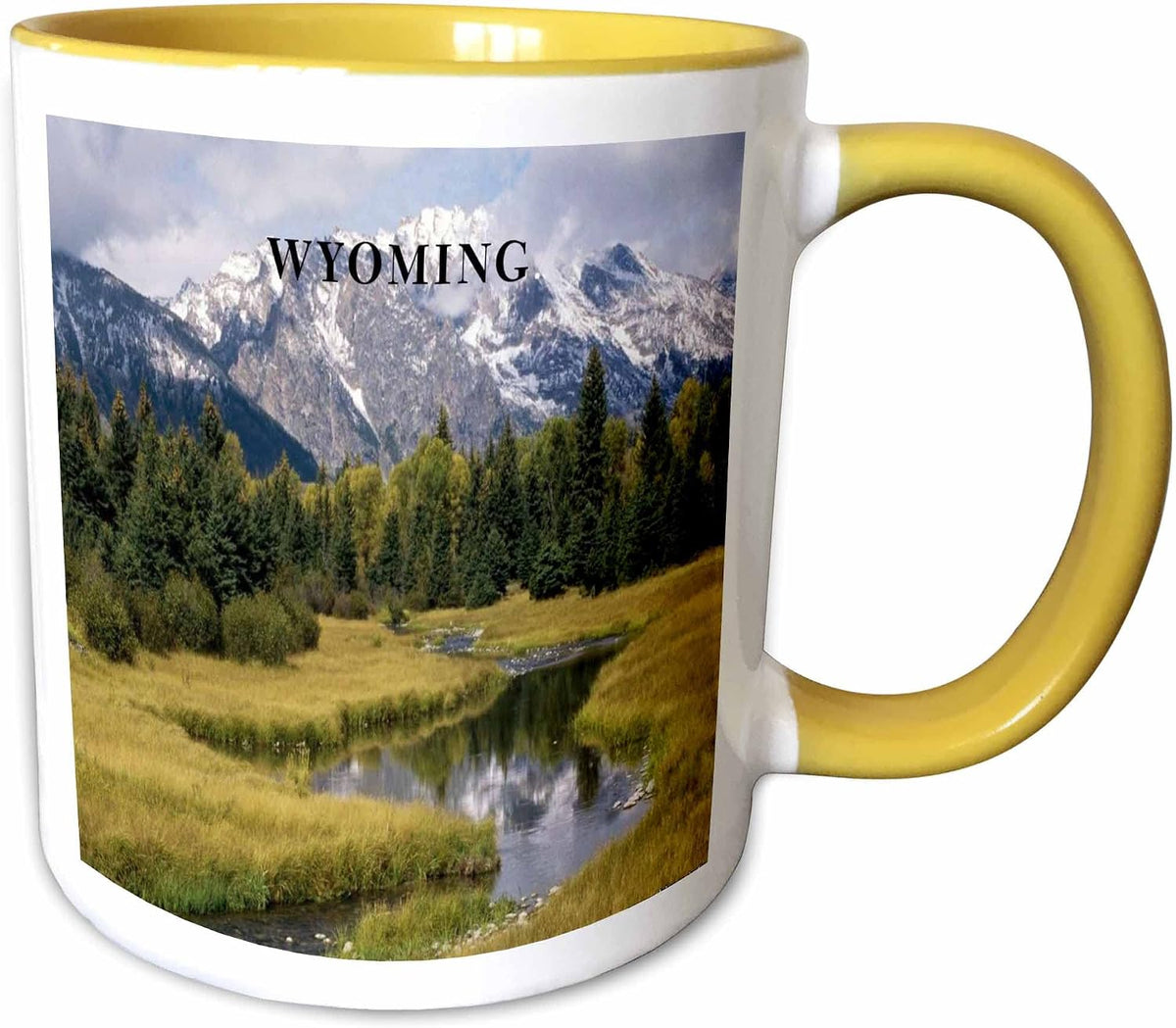 Wyoming Grand Tetons Mountain Lake Scenic Ceramic Mug