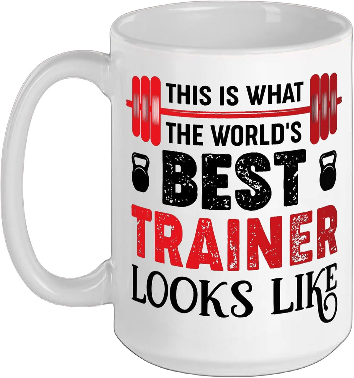 World's Best Gym Trainer Fitness Coach Weightlifting Ceramic Mug