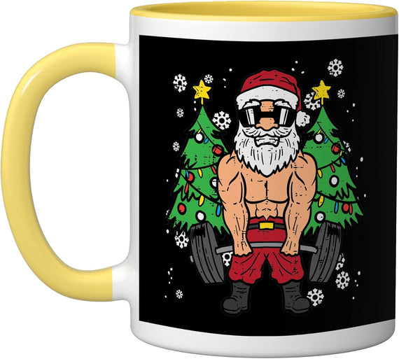 Santa Deadlift Christmas Gym Mug