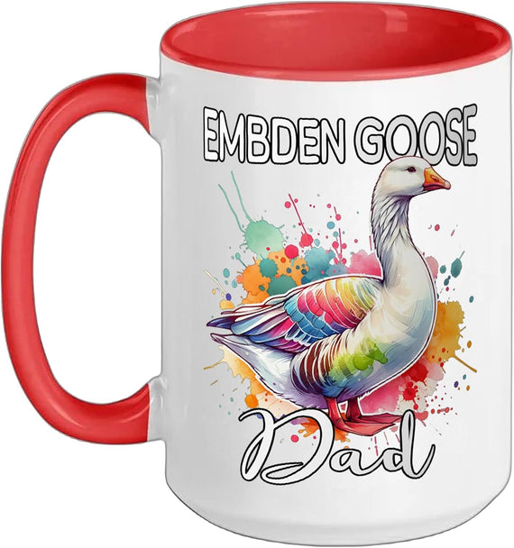 Embden Goose Dad Watercolor Goose Lover Ceramic Mug