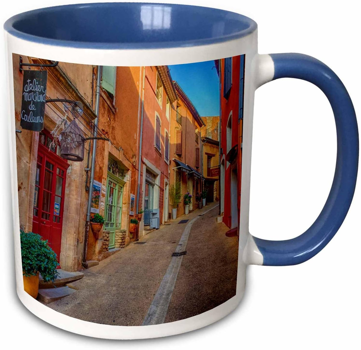 France, Provence. Roussillon, Colorful French Ceramic Mug