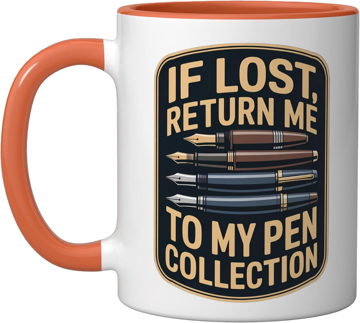 Fountain Pen Collection Stationery Lover Ceramic Mug