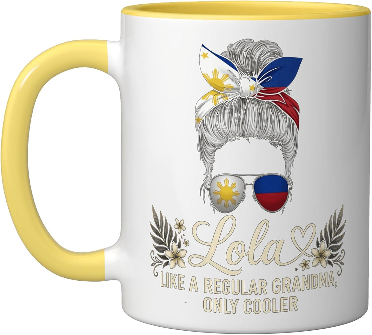 Lola Like Regular Grandma Pinay Filipino Philippines Lola Ceramic Mug
