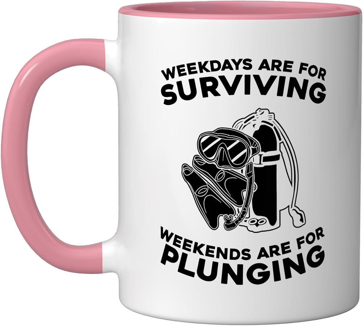 Diver Dive - Scuba Snorkeling Diving Ceramic Mug