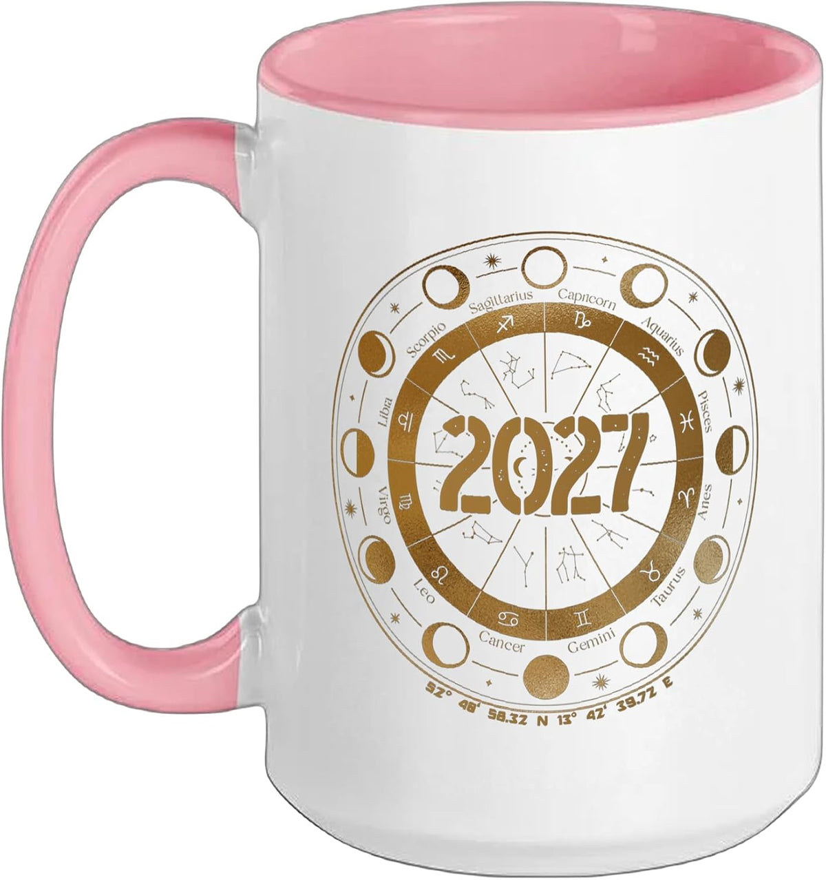 2027 Zodiac Sign Zodiac Wheel Horoscope Astrology Ceramic Mug