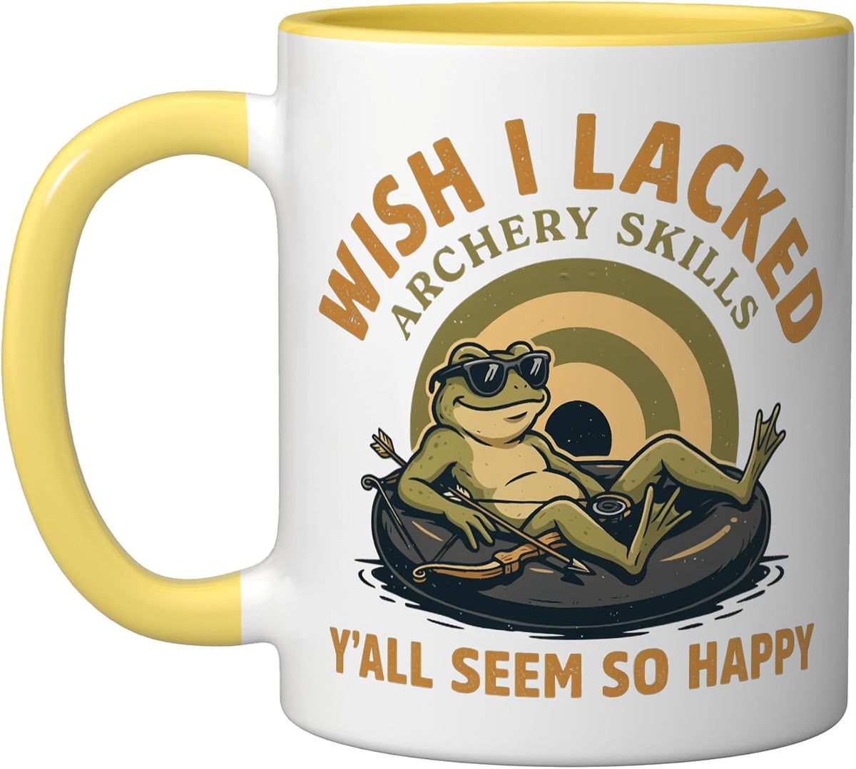 Archery Bowhunting Sport Target Field Archer Bow And Arrow Ceramic Mug