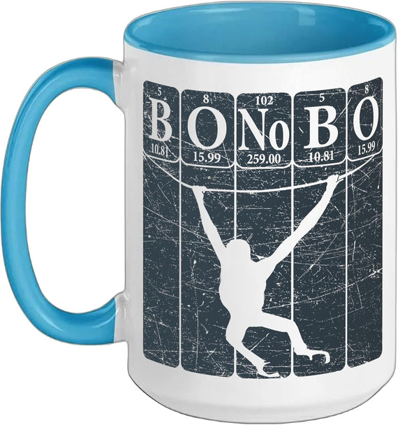 Bonobo Monkey Periodic Table Elements Ceramic Mug