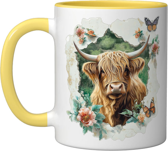 Highland Cow Cute Animals Highland Cow Ceramic Mug