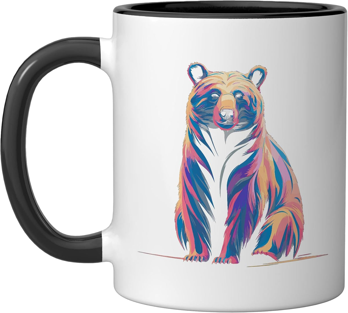 Colorful Paint Art Bear Bears Ceramic Mug