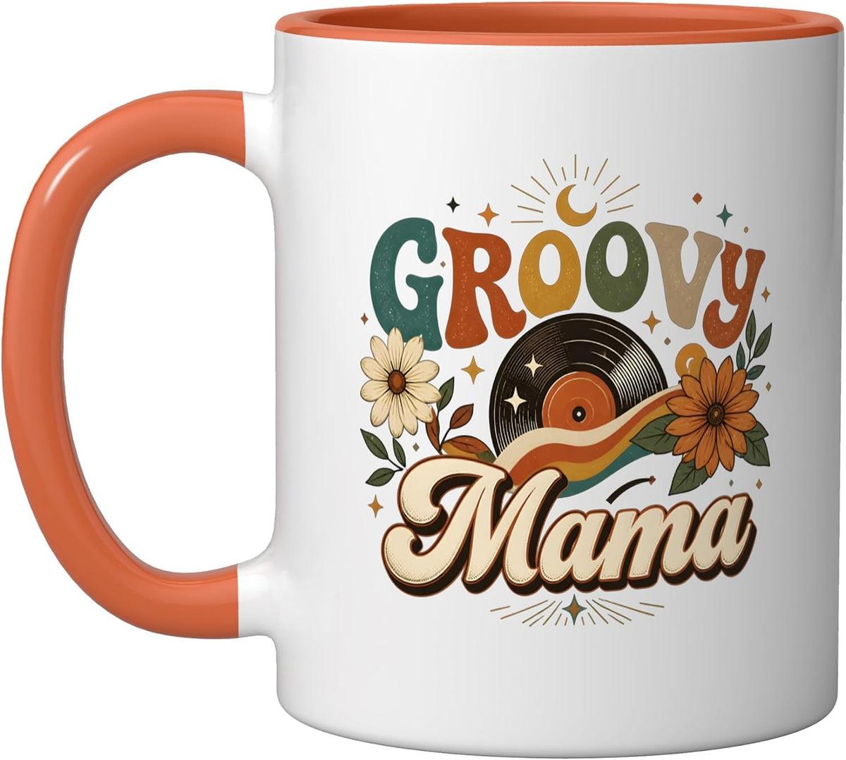 Groovy Mama Vinyl Record Lp Album Music Collector Ceramic Mug