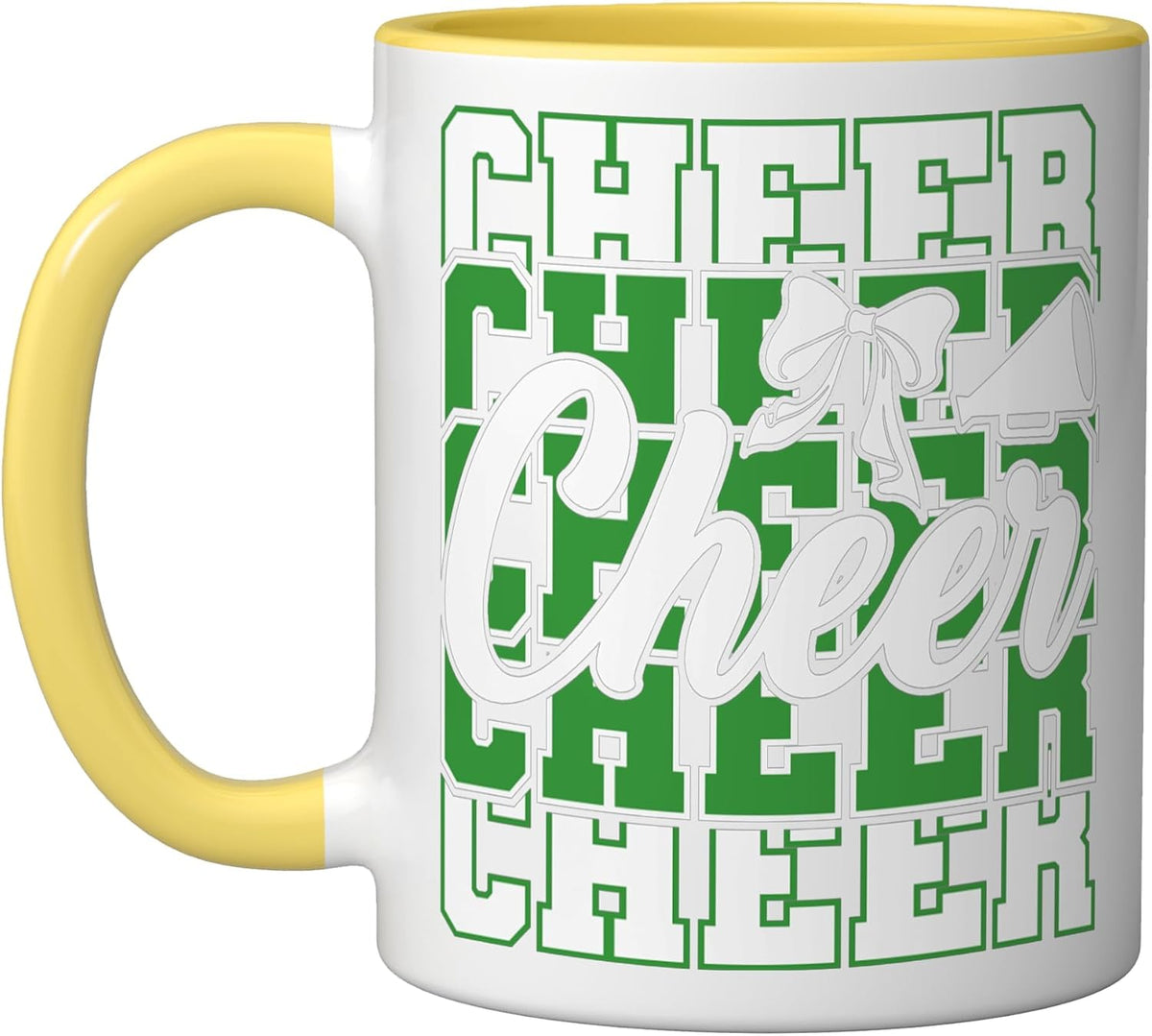 Cheer Cheerleading For Cheerleader Squad Girl Bff Green Ceramic Mug
