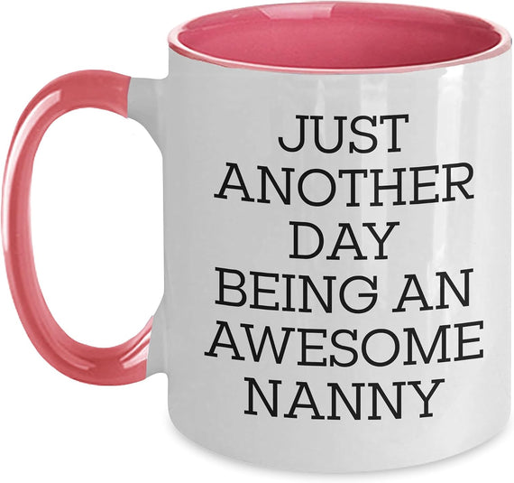 Just Another Awesome Nanny Gift For Christmas, Nanny Funny Ceramic Mug
